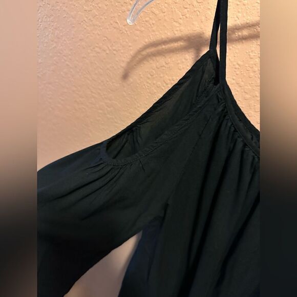 Charming Charlie black off the shoulder top with colorful tassels - Picture 3 of 9